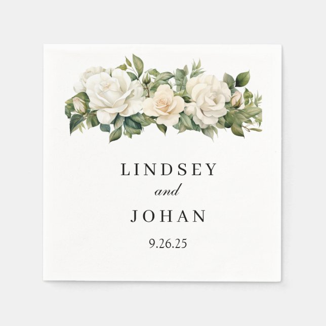 Servilleta De Papel Napkins de papel boda (Anverso)