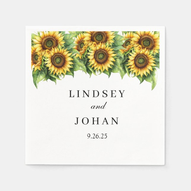 Servilleta De Papel Napkins de papel boda (Anverso)