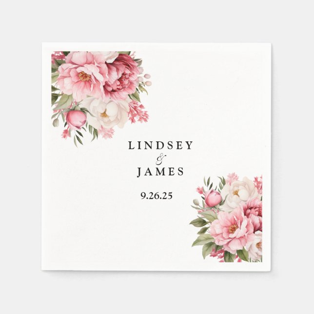 Servilleta De Papel Napkins de papel boda (Anverso)