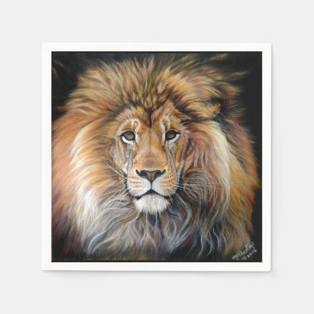 Servilleta De Papel Napkins de papel BOLD LION (Anverso)