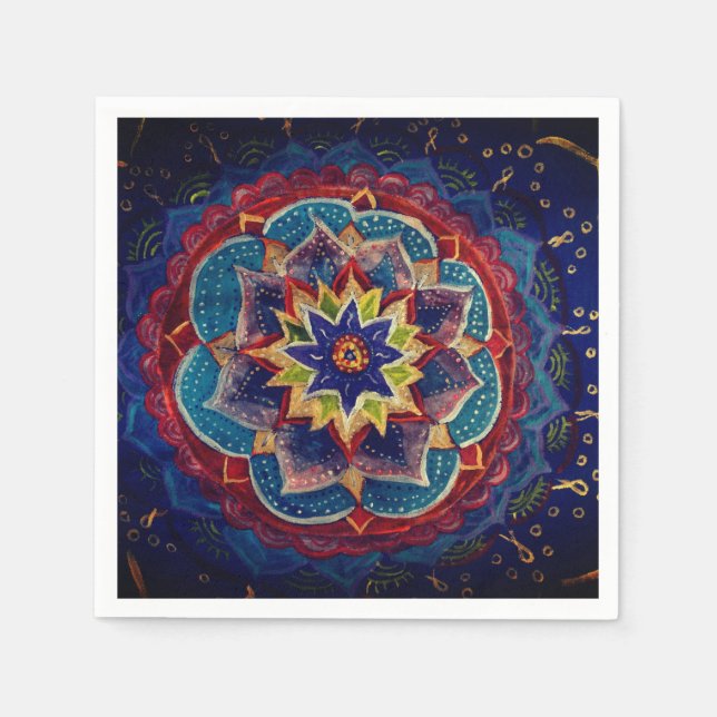 Servilleta De Papel Napkins de papel de arte Mandala (Anverso)