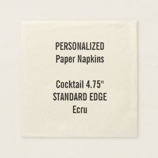 Servilleta De Papel Napkins De Papel De Cocktail Estándar Ecru