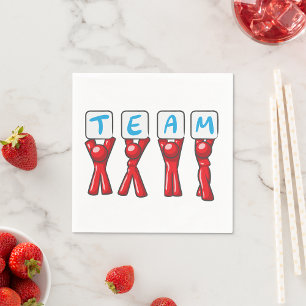 Servilleta De Papel Napkins de papel de equipo