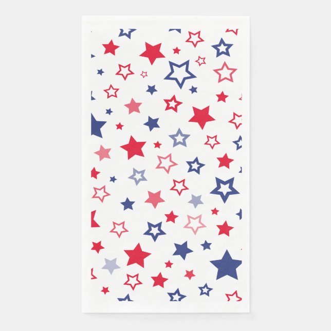 Servilleta De Papel Napkins de papel de estrellas patrióticas (Anverso)