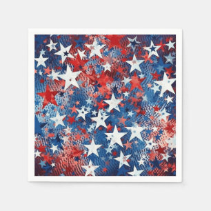 Servilleta De Papel Napkins de papel de estrellas patrióticas