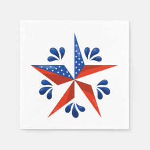Servilleta De Papel Napkins de papel de estrellas patrióticas