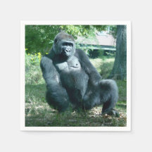 Napkins de papel de gorila