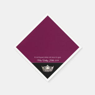 Servilleta De Papel Napkins de papel de la Crown de Miss América