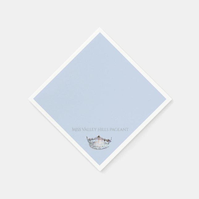 Servilleta De Papel Napkins de papel de la Crown de Miss América (Borde)