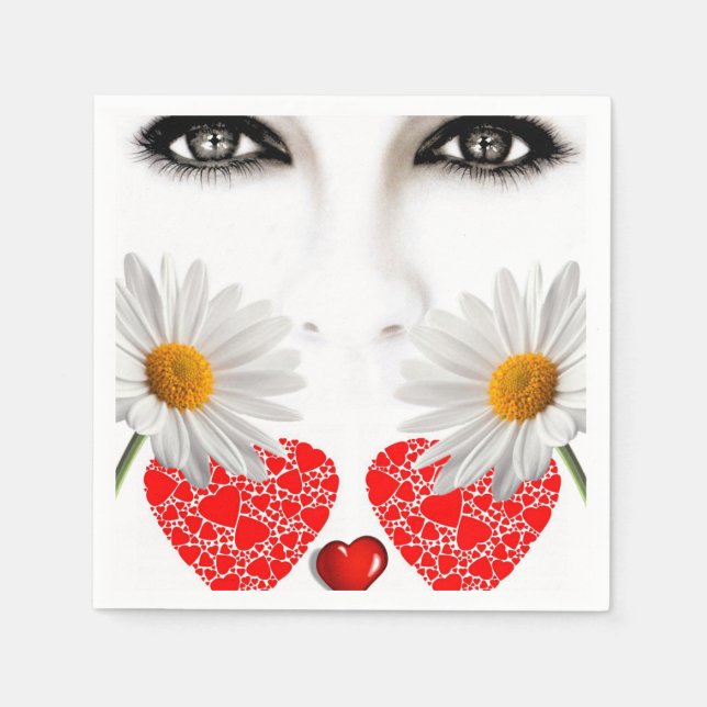 Servilleta De Papel Napkins de papel el día de San Valentín (Anverso)