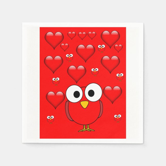 Servilleta De Papel Napkins de papel el día de San Valentín (Anverso)