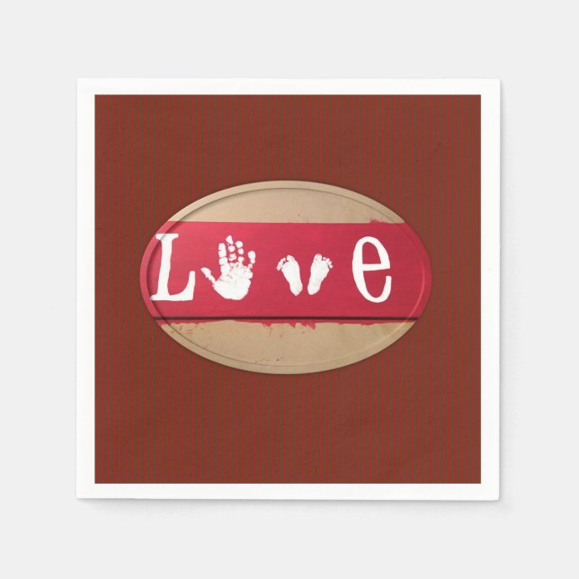 Servilleta De Papel Napkins de papel el día de San Valentín (Anverso)