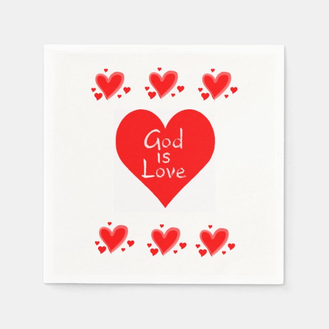 Servilleta De Papel Napkins de papel el día de San Valentín (Anverso)