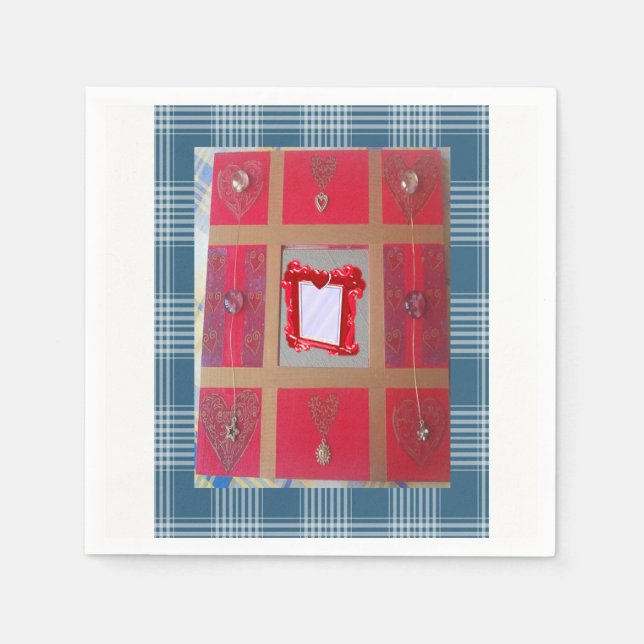 Servilleta De Papel Napkins de papel el día de San Valentín (Anverso)