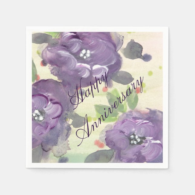 Servilleta De Papel Napkins de papel especial para el aniversario (Anverso)