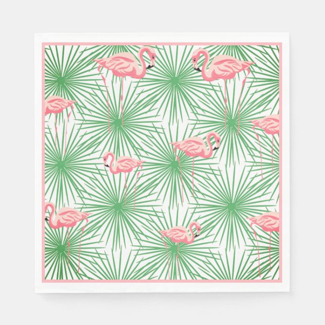 Servilleta De Papel Napkins de papel-Flamingo (Anverso)