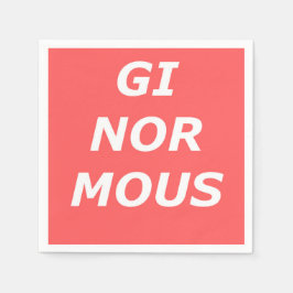 Servilleta De Papel Napkins de papel GINORMOUS