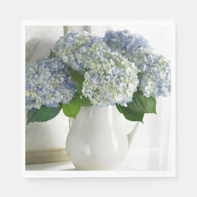Servilleta De Papel Napkins de papel-Hydrangeas (Anverso)