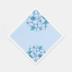 Servilleta De Papel Napkins de papel-Hydrangeas azules
