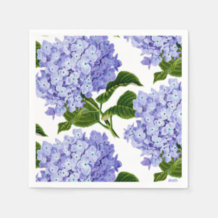 Servilleta De Papel Napkins de papel-Hydrangeas azules