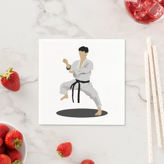 Servilleta De Papel Napkins de papel Karate Pose (Subido por el creador)