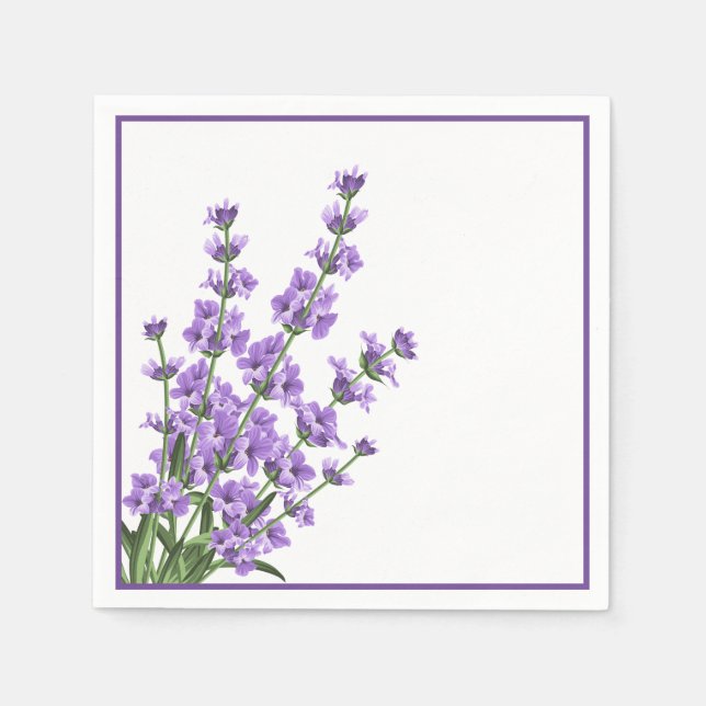 Servilleta De Papel Napkins de papel-Lavender (Anverso)