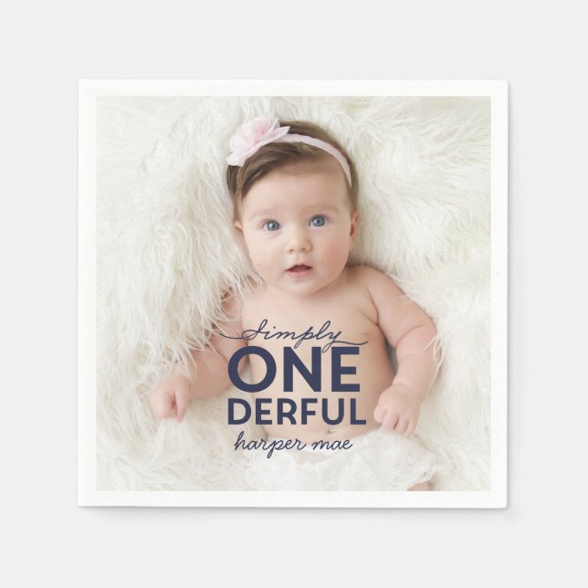 SERVILLETA DE PAPEL NAPKINS DE PAPEL MARAVILLOSO SIMPLEMENTE ONEDEROSO (Anverso)