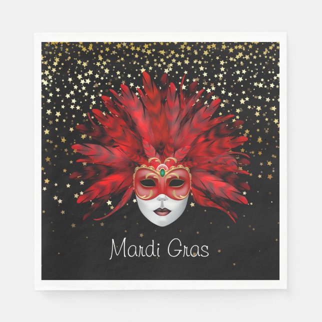 Servilleta De Papel Napkins de papel Mardi Gras (Anverso)