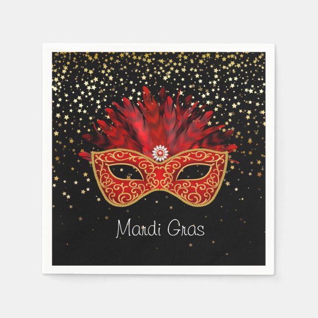 Servilleta De Papel Napkins de papel Mardi Gras (Anverso)