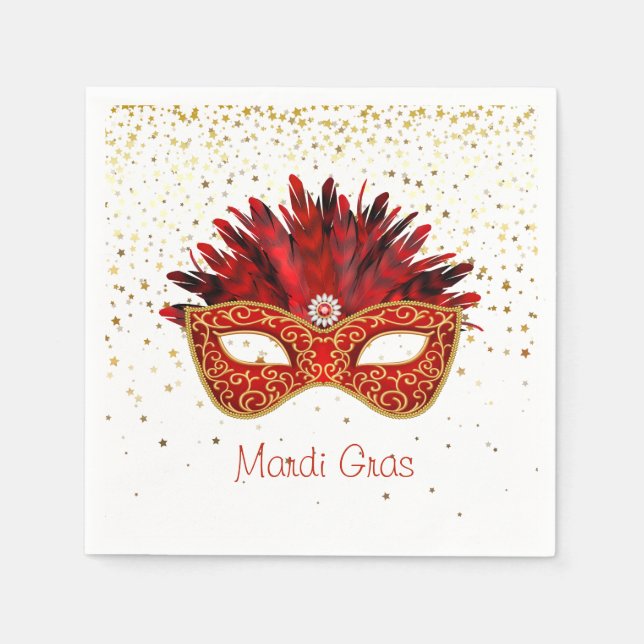 Servilleta De Papel Napkins de papel Mardi Gras (Anverso)