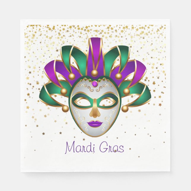 Servilleta De Papel Napkins de papel Mardi Gras (Anverso)