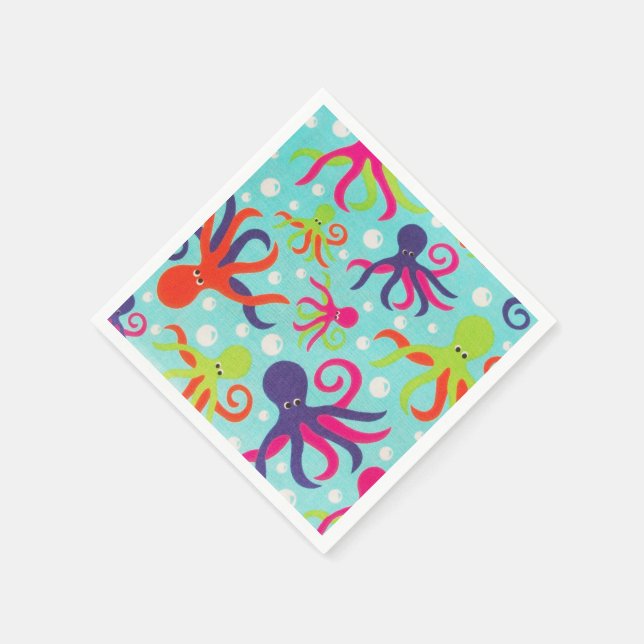 Servilleta De Papel Napkins de papel Octopus (Borde)
