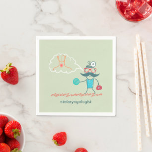 Servilleta De Papel Napkins de papel Otolaringólogo