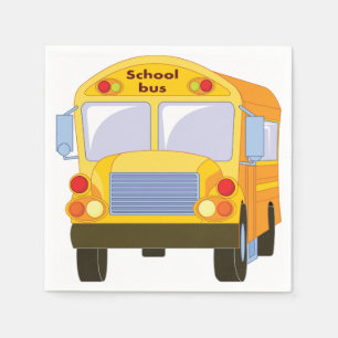 Servilleta De Papel Napkins de papel para autobuses escolares amarillo