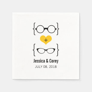Servilleta De Papel Napkins de papel para gafas amarillas