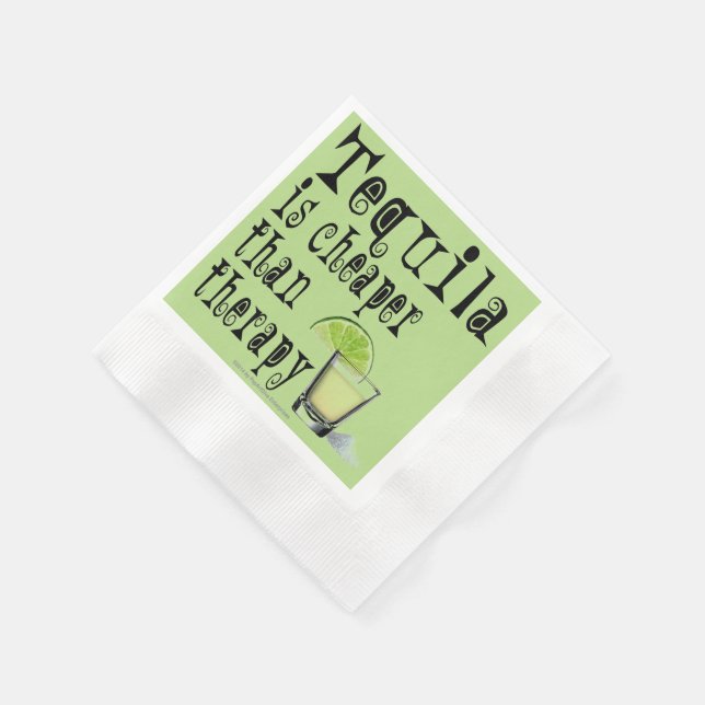 SERVILLETA DE PAPEL NAPKINS DE PAPEL - TEQUILA, MÁS BARATA QUE LA TERA (Borde)