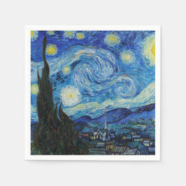 SERVILLETA DE PAPEL NAPKINS DE PAPEL : VAN GOGH : NOCHE STARRY