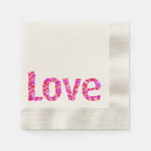 Servilleta De Papel Napkins de texto de amor