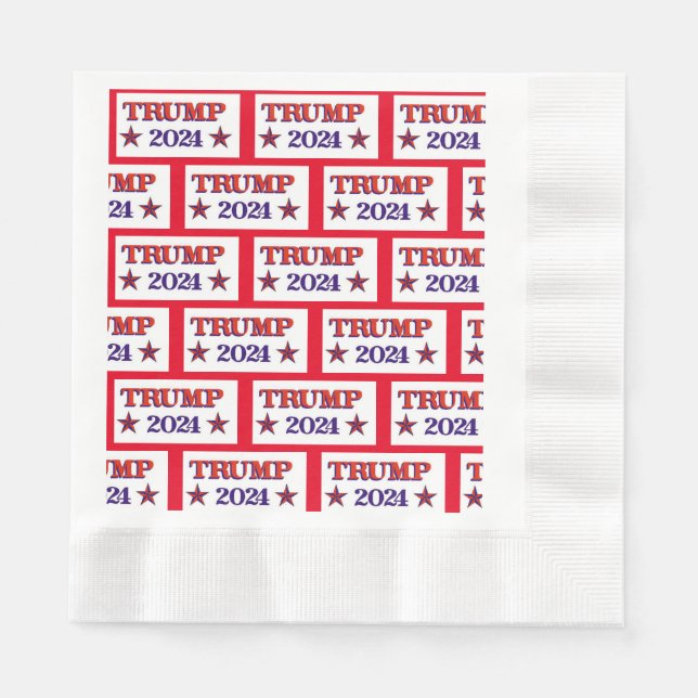 SERVILLETA DE PAPEL NAPKINS DE TRUMP 2024 (Anverso)