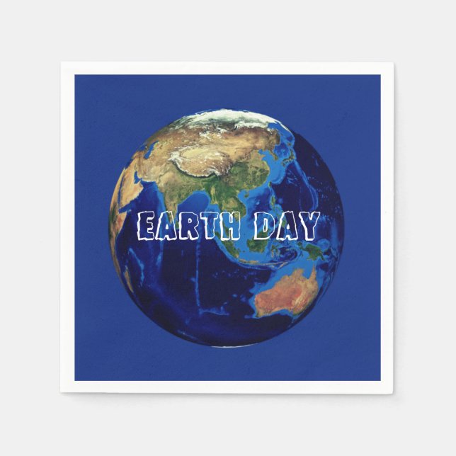Servilleta De Papel Napkins Earth Day (Anverso)