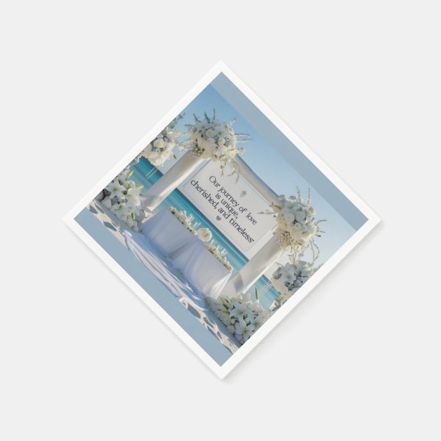 Servilleta De Papel Napkins-Elegant Bridal Napkins (Borde)