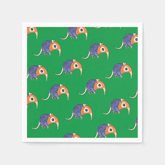 Servilleta De Papel Napkins Elephant Shrew (Anverso)