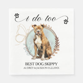 Servilleta De Papel Napkins estadounidense Staffordshire Terrier Boda