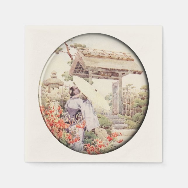 Servilleta De Papel Napkins estilo japonés (Anverso)