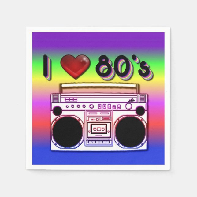 Servilleta De Papel Napkins Fiesta Boombox de 80 (Anverso)