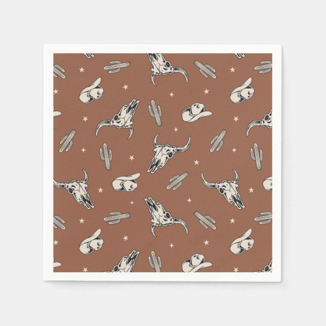 Servilleta De Papel Napkins Fiesta Cowboy | Napkins Fiesta occidental (Anverso)