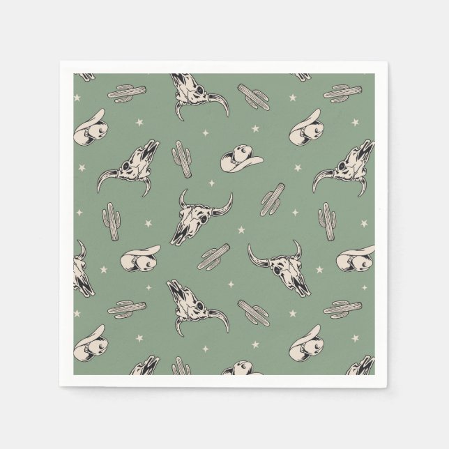 Servilleta De Papel Napkins Fiesta Cowboy | Napkins Fiesta occidental (Anverso)