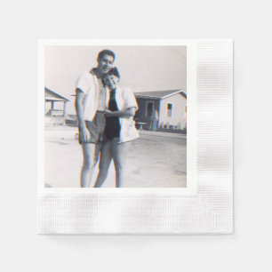 Servilleta De Papel Napkins Fiesta de Aniversario de la Foto Personali