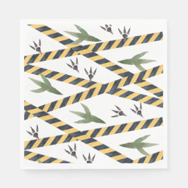 Servilleta De Papel Napkins Fiesta de Construcción de Dinosaurios