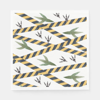 Servilleta De Papel Napkins Fiesta de Construcción de Dinosaurios